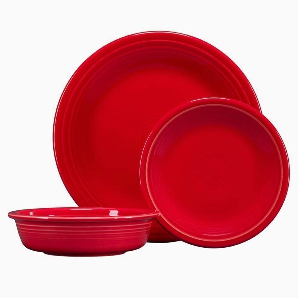 FIESTA 3pc Classic Dinnerware Set.  NWOT (used as display only)